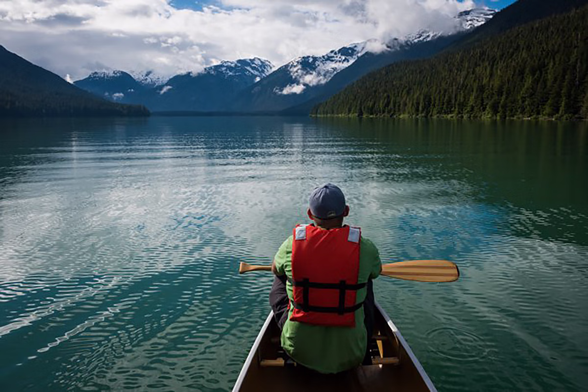 Canoeing On Cheakamus Lake
