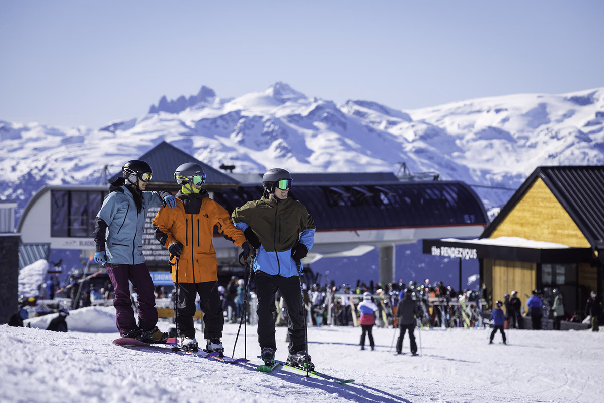 Skiers Blackcomb Mountain Alpine