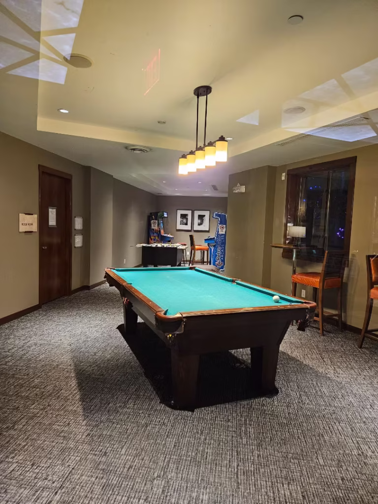 Pool Table In Evolution Whistler Hotel Game Room