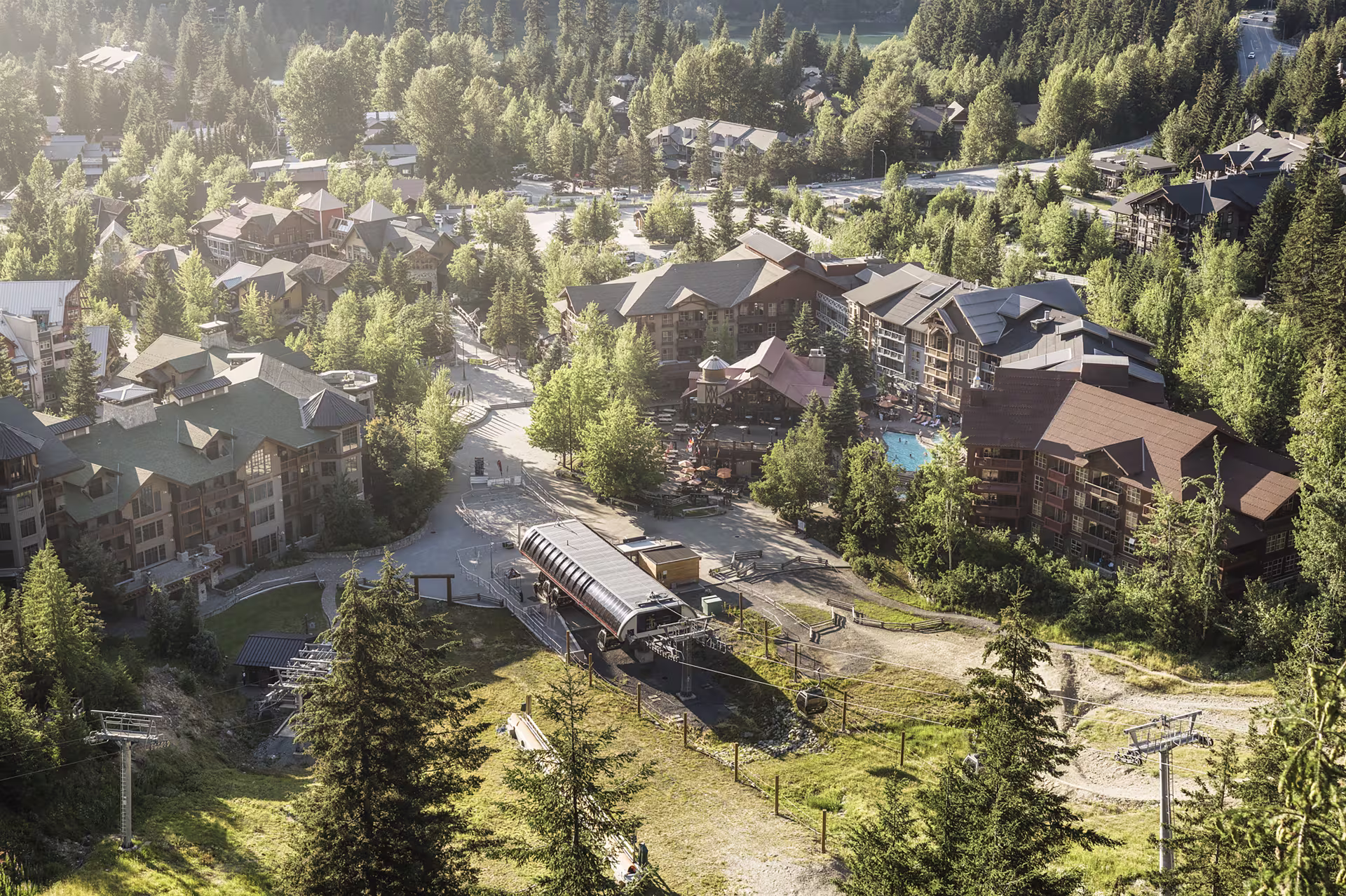 Scenic Mountain Resort, Lodging Ovations In Whistler Creekside, Village In Summer