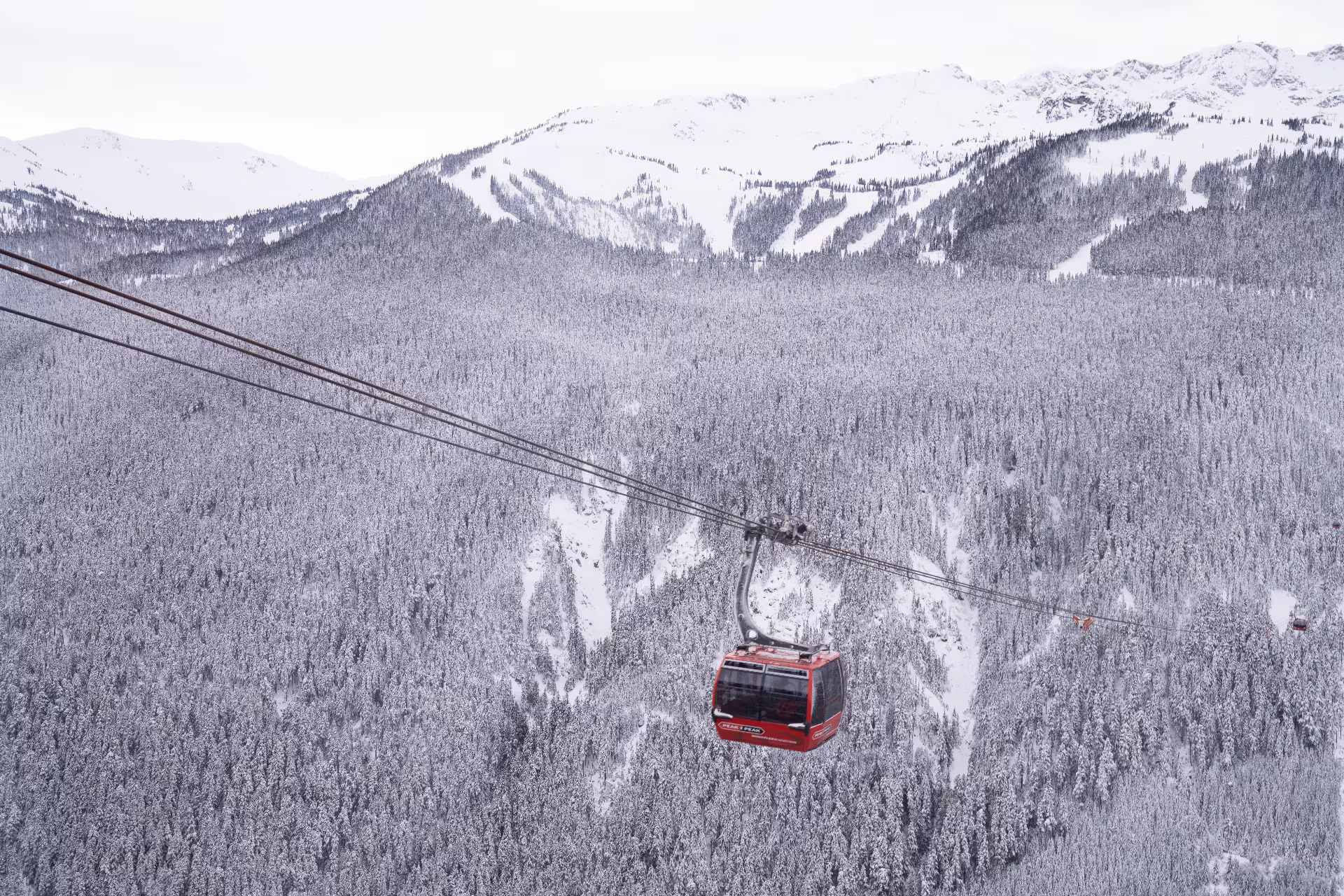 Peak 2 Peak Gondola Winter Whistler Blackcomb