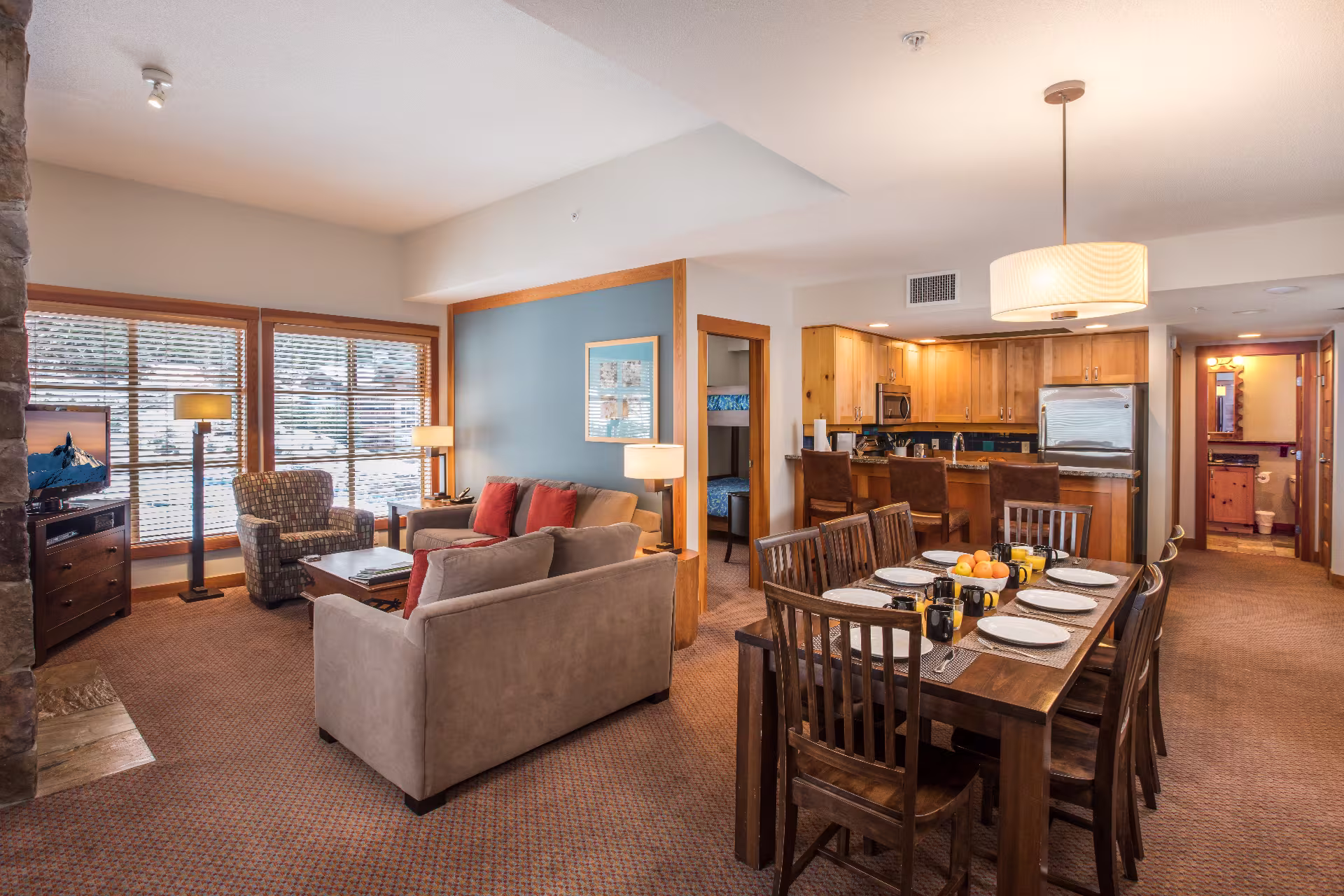 Legends Whistler 3 Bedroom Suite Living Area