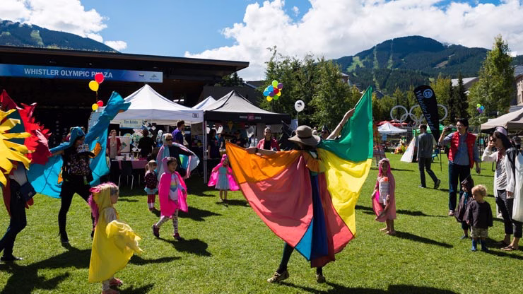 Dancing at Whistler Children's Festival