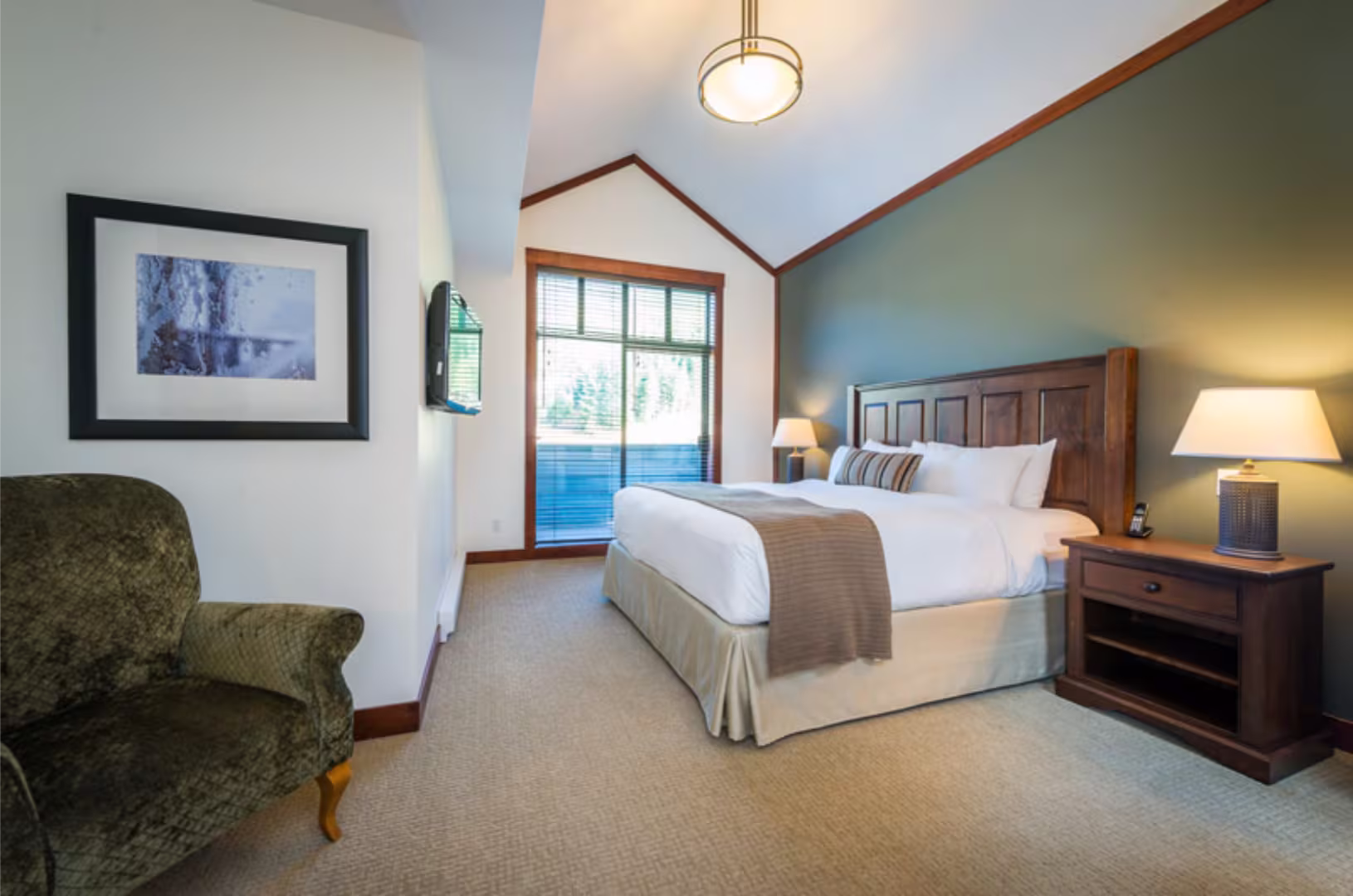 King Bed Bedroom in First Tracks Lodge Whistler Hotel Suite