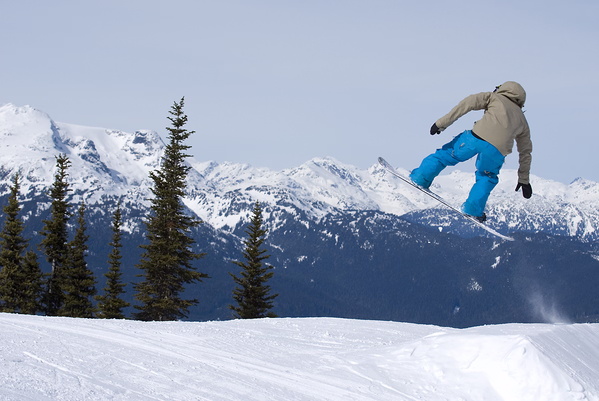 Snowboarder Blackcomb Terrain Park
